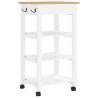 Kitchen Trolley MONZA - Solid Pine Wood Storage Solution