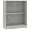 Compact Concrete Grey Bookshelf - Durable & Functional Design