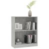 Compact Concrete Grey Bookshelf - Durable & Functional Design