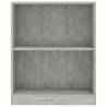 Compact Concrete Grey Bookshelf - Durable & Functional Design