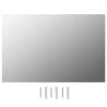 Wall Mirrors Set - 2 pcs 60x40 cm Rectangular Glass