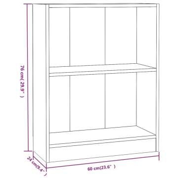 Compact Concrete Grey Bookshelf - Durable & Functional Design