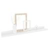 Stylish High Gloss White Wall Shelves - 4 pcs