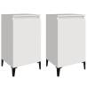 Bedside Cabinets 2 pcs High Gloss White | Stylish & Durable