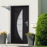 Front Door Anthracite 88x200 cm PVC Colour anthracite outside / white inside Size 88 x 200 cm Quantity in Package 1 Model right + push handle 