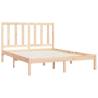 Solid Wood Pine Bed Frame 140x200 cm - Timeless Design