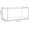 Transparent Acrylic Display Box 24x12x11 cm - Durable & Dustproof