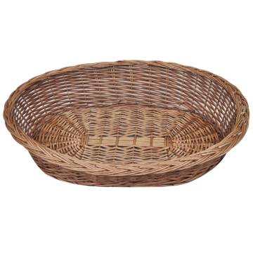 Natural Willow Dog Basket/Pet Bed 90 cm | Comfortable & Durable