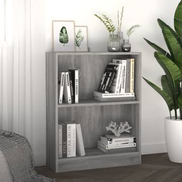 Bookshelf Grey Sonoma - Compact & Functional Storage Solution