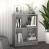 Bookshelf Grey Sonoma 60x24x76 cm Engineered Wood Colour grey sonoma Quantity in Package 1 Height 76 cm Width 60 cm 