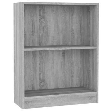 Bookshelf Grey Sonoma - Compact & Functional Storage Solution