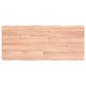 Live Edge Table Top - Light Brown Solid Oak Wood - 140x60cm