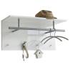 FMD Wall-mounted Coat Rack 72x29.3x34.5 cm High Gloss White Colour high gloss white Quantity in Package 1 