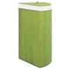 Bamboo Corner Laundry Basket Green 60L - Stylish Storage