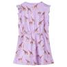 Kids' Ruffle Sleeve Dress with Drawstring - Lila 104