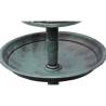 Bird Bath/Feeder with Solar Light - Garden Decoration