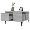 Stylish Grey Sonoma Coffee Table - 55x55 cm | HipoMarket