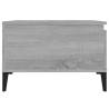 Stylish Grey Sonoma Coffee Table - 55x55 cm | HipoMarket