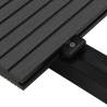 WPC Solid Decking Boards 16 m² 2.2 m Black – Durable & Stylish