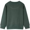 Kids' Dark Green Sweatshirt (Size 128) - Fun & Comfy