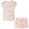 Kids' Pyjamas with Short Sleeves Soft Pink 140 Size 140 (9-10y) 