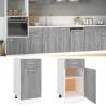 Drawer Bottom Cabinet Grey Sonoma - Efficient Kitchen Storage