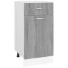 Drawer Bottom Cabinet Grey Sonoma - Efficient Kitchen Storage