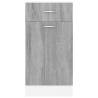 Drawer Bottom Cabinet Grey Sonoma - Efficient Kitchen Storage