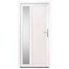 Front Door White 98x200 cm PVC - Enhance Your Home's Entrance