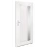 Front Door White 98x200 cm PVC - Enhance Your Home's Entrance