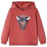 Kids' Hooded Sweatshirt Burnt Red 104 Size 104 (3-4y) 