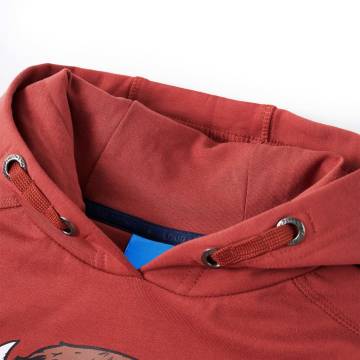 Kids' Hooded Sweatshirt Burnt Red 104 | Quality Kidswear