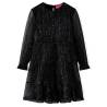 Kids' Dress with Long Sleeves Black 92 Size 92 (1.5-2y) 