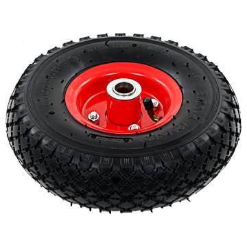 Sack Truck Wheels 2 pcs Rubber 3.00-4 (245x82) - Durable & Puncture-Pr