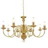 Chandelier Golden 8 x E14 Bulbs - Elegant Lighting for Your Home