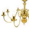 Chandelier Golden 8 x E14 Bulbs - Elegant Lighting for Your Home