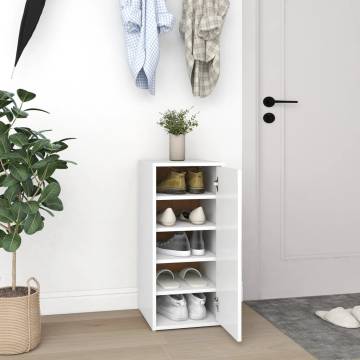 Shoe Cabinet White 32x35x70 cm - Durable Storage Solution