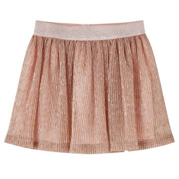 Kids' Soft Pink Glitter Skirt - Stylish & Comfortable