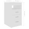 Modern White Desk 140x50 cm - Engineered Wood | HipoMarket