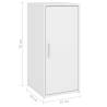 Shoe Cabinet White 32x35x70 cm - Durable Storage Solution