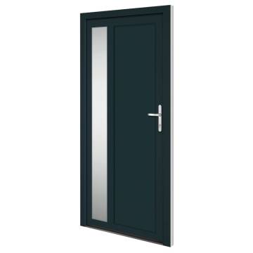 Elegant Anthracite PVC Front Door 98x208 cm - Secure & Stylish