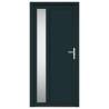 Elegant Anthracite PVC Front Door 98x208 cm - Secure & Stylish