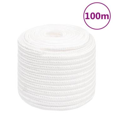 Boat Rope Full White 18mm - 100m Polypropylene Durable Line