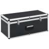 Storage Cases 2 pcs Black Aluminium - Durable & Stylish