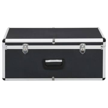 Storage Cases 2 pcs Black Aluminium - Durable & Stylish