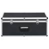 Storage Cases 2 pcs Black Aluminium - Durable & Stylish