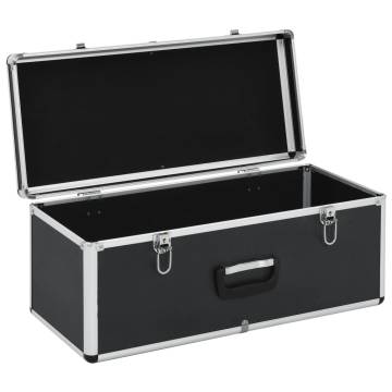 Storage Cases 2 pcs Black Aluminium - Durable & Stylish