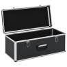 Storage Cases 2 pcs Black Aluminium - Durable & Stylish