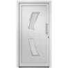 Elegant Front Door White 108x200 cm - Secure & Stylish