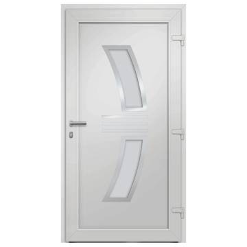 Elegant Front Door White 108x200 cm - Secure & Stylish